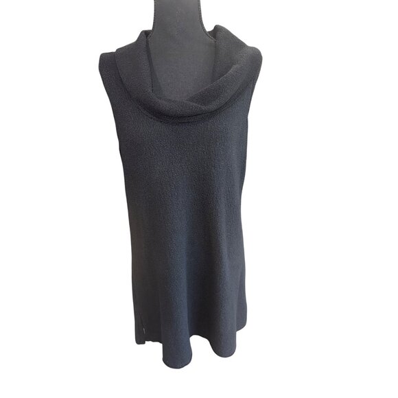 Willow Sleeveless Black Cowl Neck Tunic Sweater M Knitwear Modern Minimalist - Picture 4 of 7
